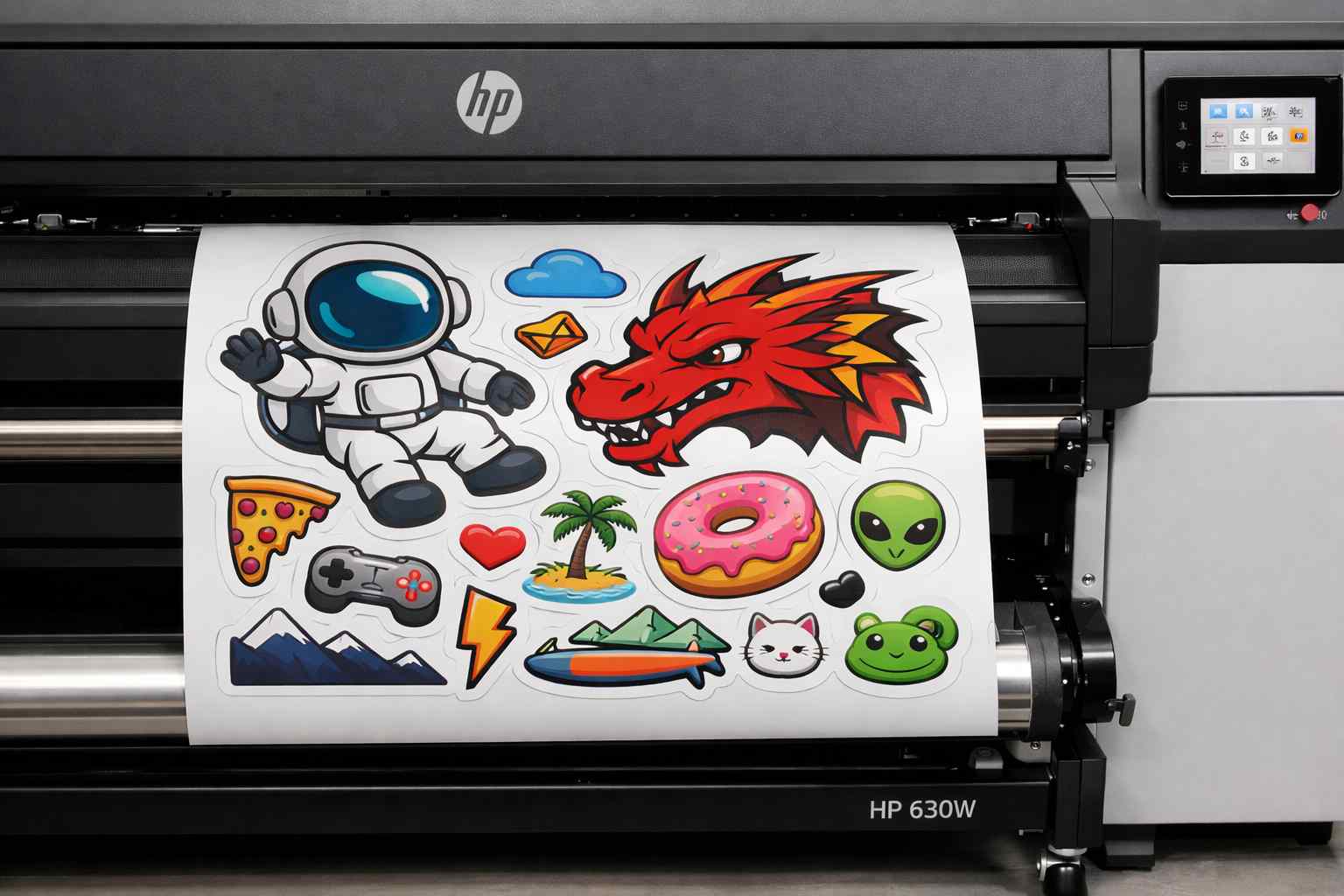 Mix and match vinyl stickers at Print Hut Cape Town
