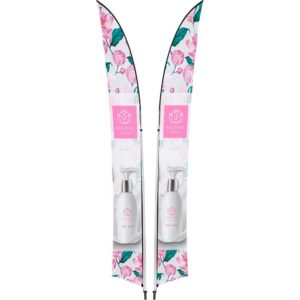 Print Hut Legend 4M Sublimated Arcfin Double-Sided Flying Banner - 1 complete unit