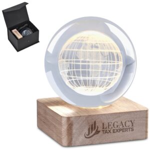 Print Hut Altitude Blaze Light-Up Globe Award