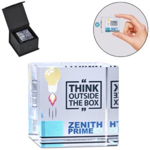 Print Hut Altitude Crystal Cube Mini Award