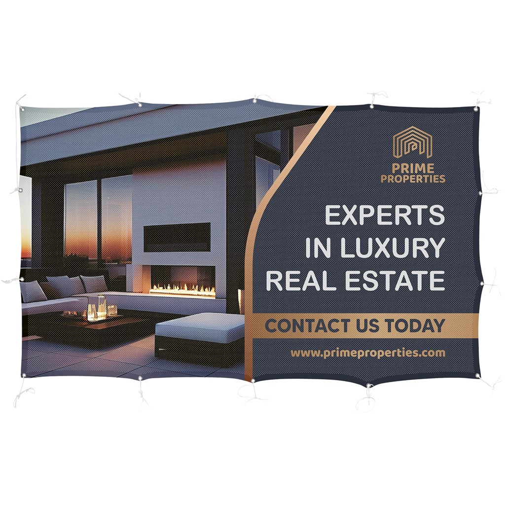 Print Hut Sublimated Airtex Fabric Fence Banner 2m x 1.2m