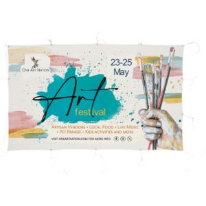 Print Hut Sublimated Display Fabric Banner 2m x 1.2m