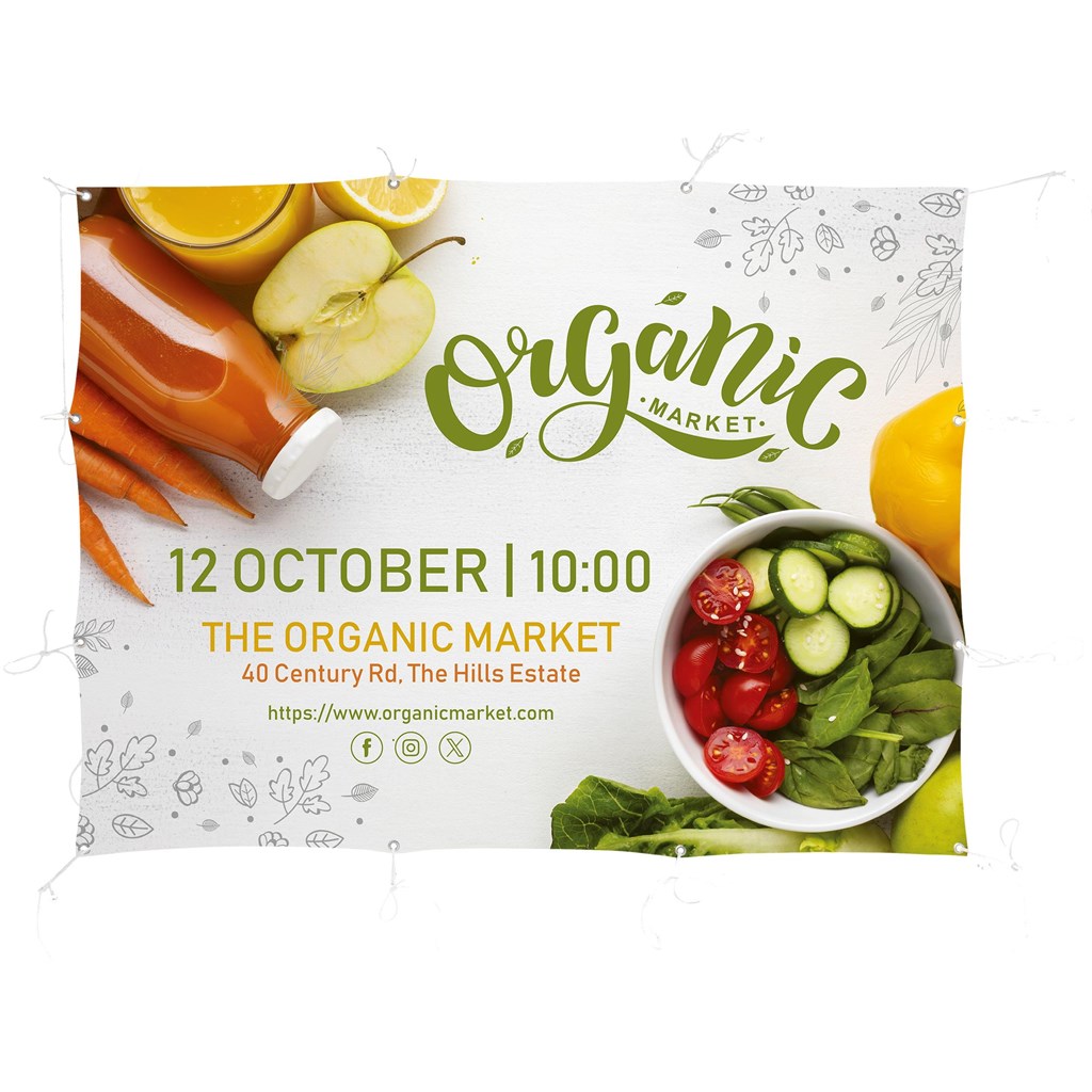 Print Hut Sublimated Display Fabric Banner 2m x 1.5m