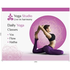 Print Hut Legend Curved Banner Wall Skin 2.85m x 2.25m (Excludes Hardware)
