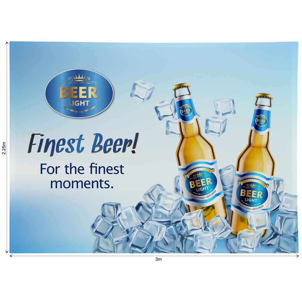 Print Hut Legend Straight Banner Wall Skin 3m x 2.25m (Excludes Hardware)